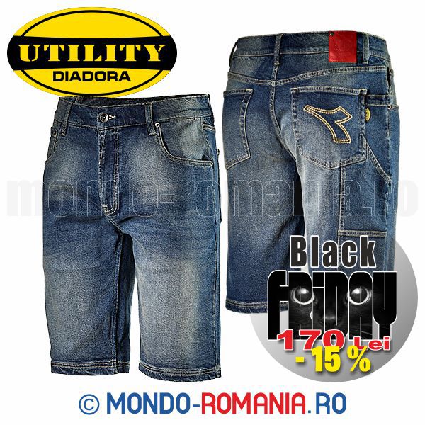 Pantaloni scurti de vara, blugi scurti Diadora